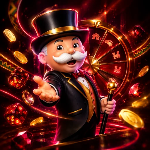 Tabuleiro físico do Monopoly Live durante rodada bônus